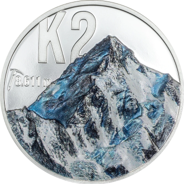K2 산봉우리 기념 은화
